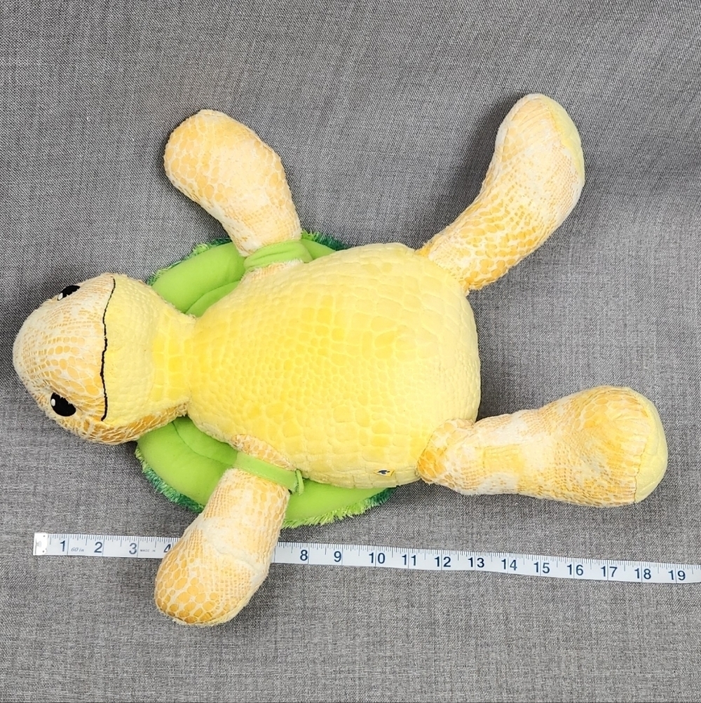 Build-A-Bear Yellow Sea Marine Turtle 17" Plush Green Removable Shell - Picture 7 of 7